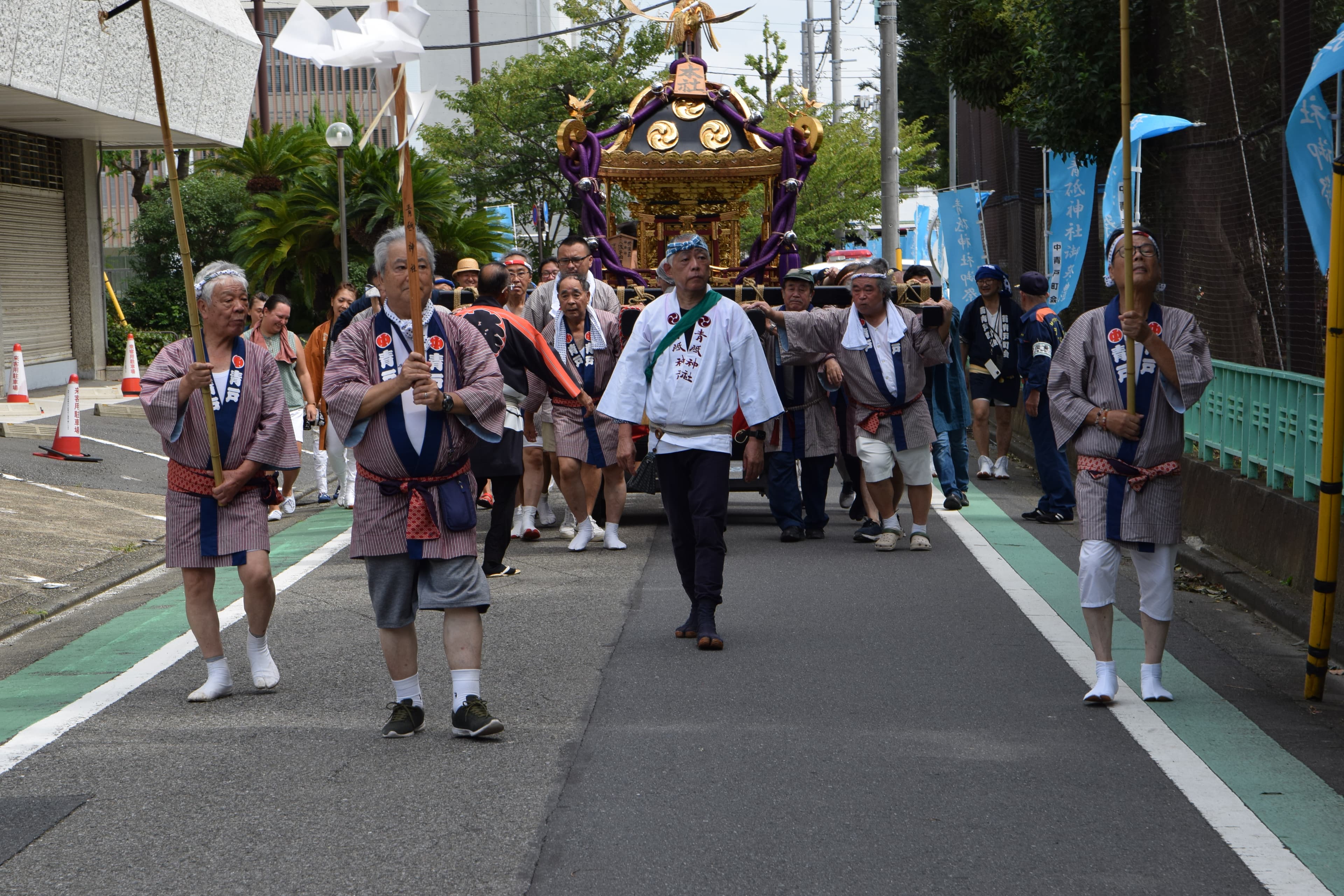 前回大祭の神輿渡御